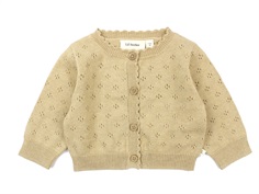 Lil Atelier cardigan croissant melange hole pattern